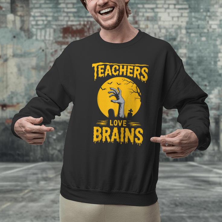 Teachers Love Brains Shirt Men Women Halloween Teacher Men Graphic Sweatshirt, gift for family, gift for coworker Teachers Love Brains Shirt Men Women Halloween Teacher Men Graphic Sweatshirt, gift for family, gift for coworker
