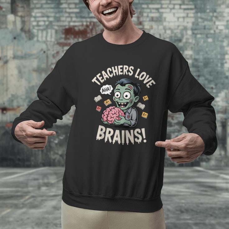 Teachers Love Brains Shirt Men Women Teacher Halloween Men Graphic Sweatshirt, gift for family, gift for coworker Teachers Love Brains Shirt Men Women Teacher Halloween Men Graphic Sweatshirt, gift for family, gift for coworker