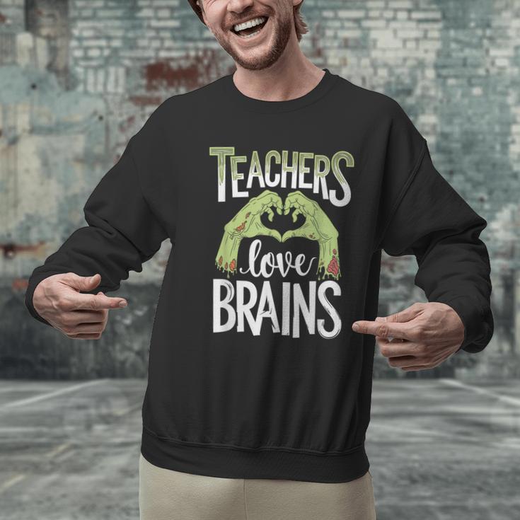 Teachers Love Zombie Teacher Halloween Fun Men Graphic Sweatshirt, gift for family, gift for coworker