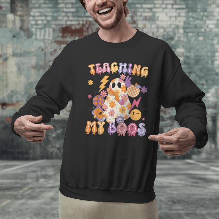 Teaching My Boos Ghost Halloween Costumes Teacher Men Women Men Graphic Sweatshirt, gift for family, gift for coworker Teaching My Boos Ghost Halloween Costumes Teacher Men Women Men Graphic Sweatshirt, gift for family, gift for coworker