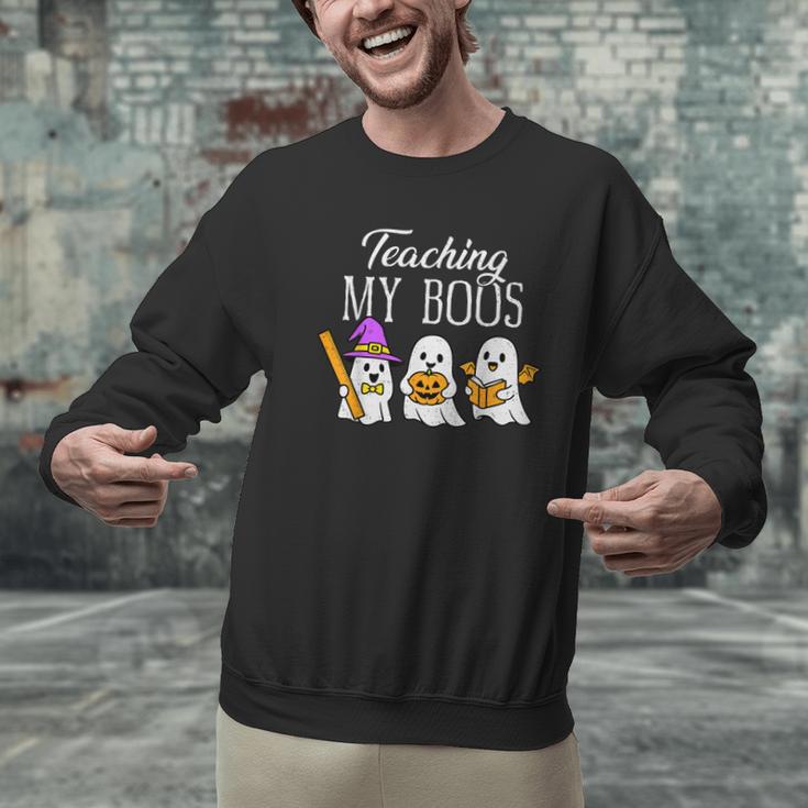 Teaching My Boos Ghost Teacher Halloween Spooky Educator Men Graphic Sweatshirt, gift for family, gift for coworker Teaching My Boos Ghost Teacher Halloween Spooky Educator Men Graphic Sweatshirt, gift for family, gift for coworker
