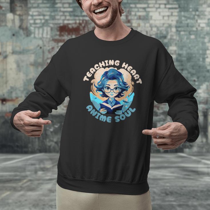 Teaching Heart Anime Soul Teacher Otaku Manga Men Graphic Sweatshirt, gift for family, gift for coworker