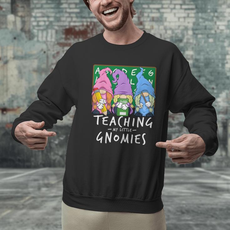 Teaching My Little Gnomies With Gnome For Teacher Women Men Graphic Sweatshirt, gift for family, gift for coworker Teaching My Little Gnomies With Gnome For Teacher Women Men Graphic Sweatshirt, gift for family, gift for coworker