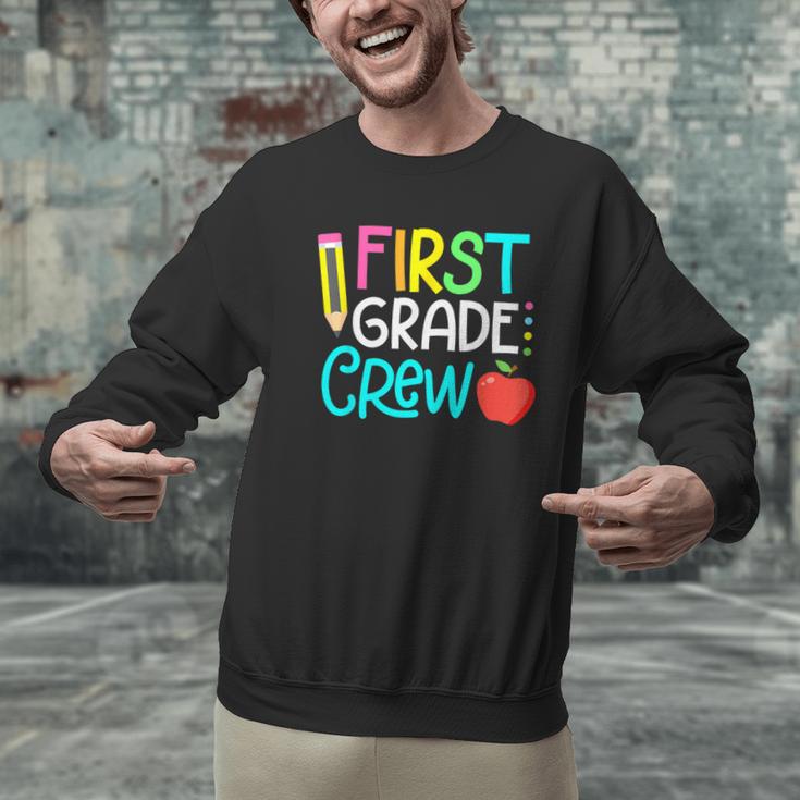 Team 1st Grade Crew Back To School 1st Grade Teacher Kids Men Graphic Sweatshirt, gift for family, gift for coworker Team 1st Grade Crew Back To School 1st Grade Teacher Kids Men Graphic Sweatshirt, gift for family, gift for coworker