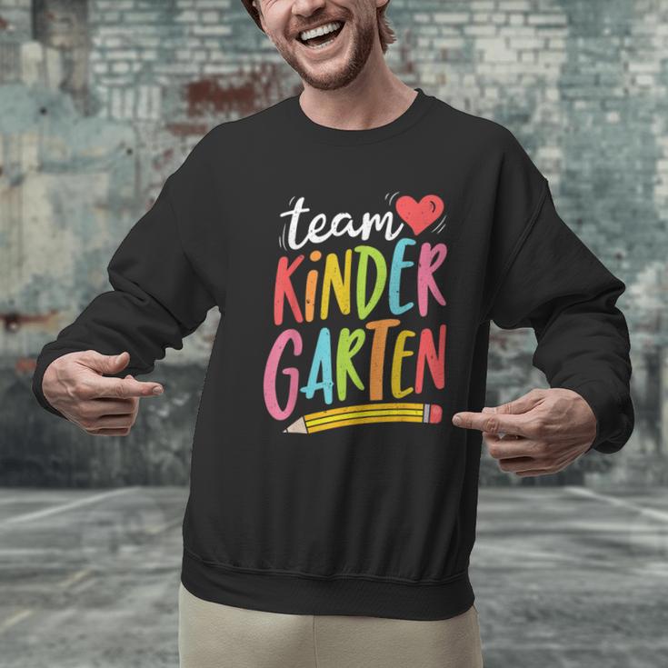 Team Kindergarten Teacher Student Back To School Men Graphic Sweatshirt, gift for family, gift for coworker