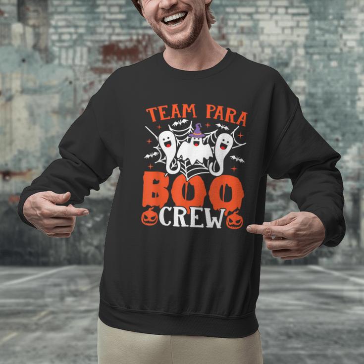 Team Para Boo Crew Halloween Ghost Paraprofessional Teacher Men Graphic Sweatshirt, gift for family, gift for coworker Team Para Boo Crew Halloween Ghost Paraprofessional Teacher Men Graphic Sweatshirt, gift for family, gift for coworker