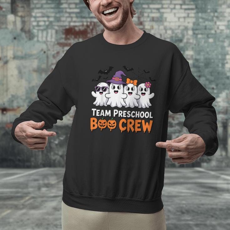 Team Preschool Boo Crew Halloween Teacher Student Costume Men Graphic Sweatshirt, gift for family, gift for coworker