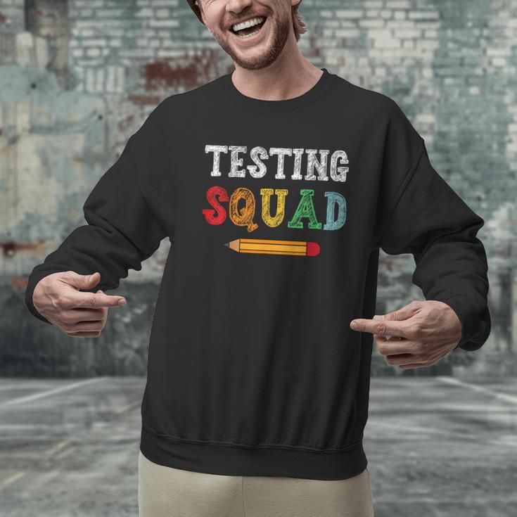 Testing Squad Costume Test Day Teacher Student School Men Graphic Sweatshirt, gift for family, gift for coworker