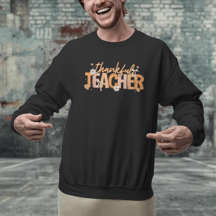 Thankful Teacher Autumn Fall Teacher Thanksgiving Youth Men Graphic Sweatshirt, gift for family, gift for coworker Thankful Teacher Autumn Fall Teacher Thanksgiving Youth Men Graphic Sweatshirt, gift for family, gift for coworker