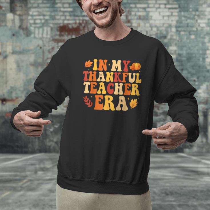 In My Thankful Teacher Era Autumn Thanksgiving Fall Season Men Graphic Sweatshirt, gift for family, gift for coworker In My Thankful Teacher Era Autumn Thanksgiving Fall Season Men Graphic Sweatshirt, gift for family, gift for coworker