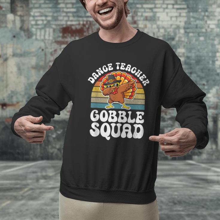 Thanksgiving Dance Teacher Gobble Squad Turkey Men Graphic Sweatshirt, gift for family, gift for coworker