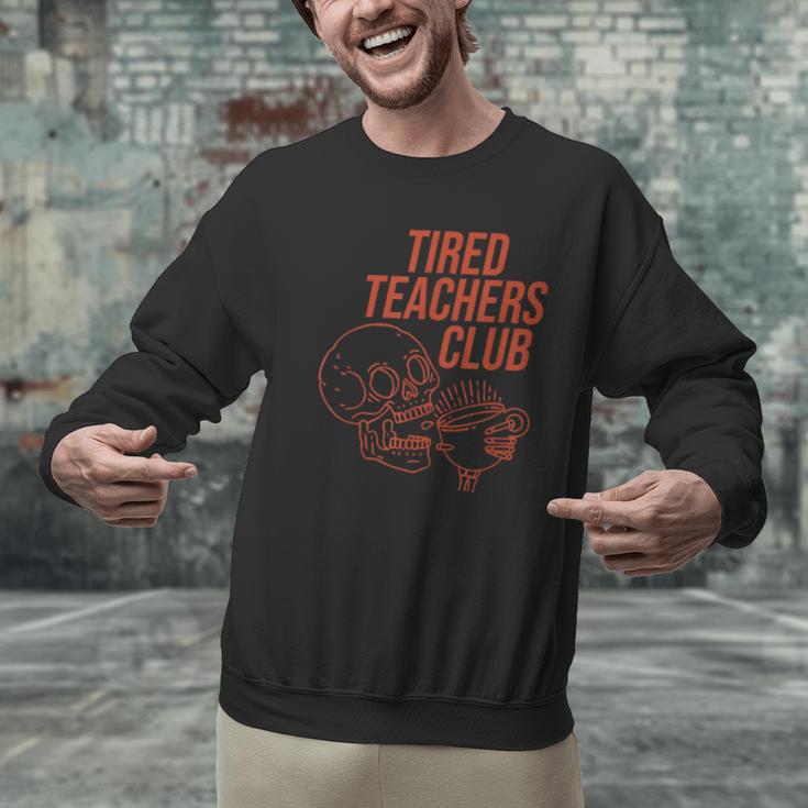 Tired Teachers Club Men Graphic Sweatshirt, gift for family, gift for coworker Tired Teachers Club Men Graphic Sweatshirt, gift for family, gift for coworker