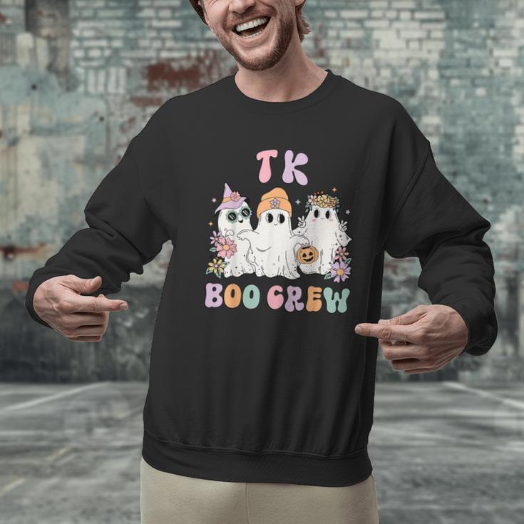 TK Boo Crew Retro Groovy Halloween Floral Ghost TK Teacher Men Graphic Sweatshirt, Groovy Teacher Sweatshirts, gift for family, gift for coworker TK Boo Crew Retro Groovy Halloween Floral Ghost TK Teacher Men Graphic Sweatshirt, Groovy Teacher Sweatshirts, gift for family, gift for coworker