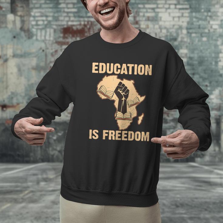 History Education Is Freedom African Map Black Teacher Men Graphic Sweatshirt, History Teacher Sweatshirts, gift for family, gift for coworker History Education Is Freedom African Map Black Teacher Men Graphic Sweatshirt, History Teacher Sweatshirts, gift for family, gift for coworker