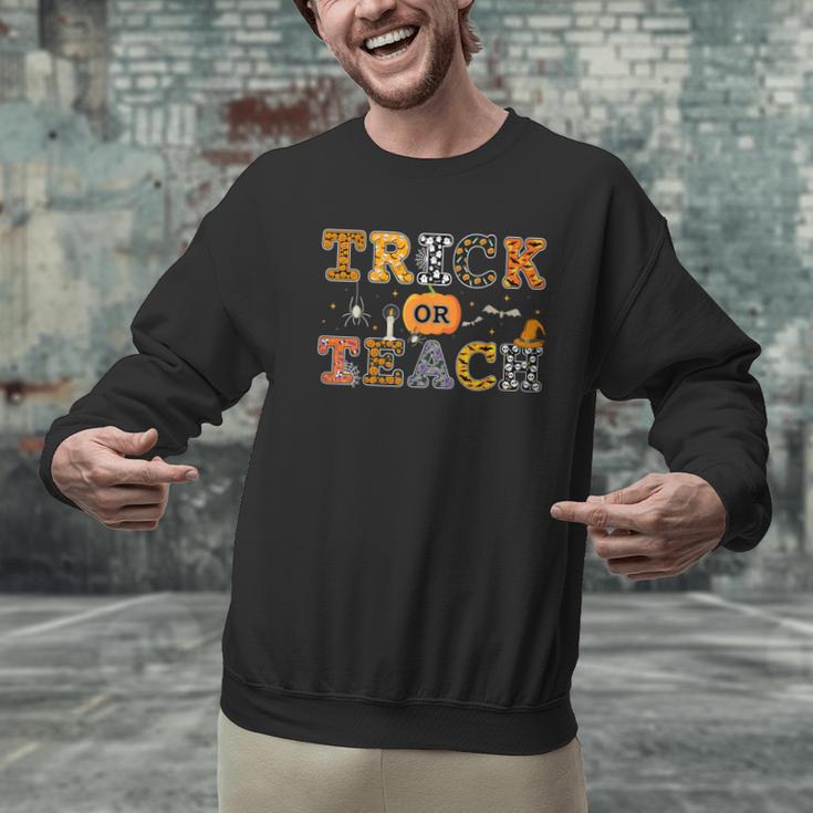 Trick Or Teach Funny School Teacher Halloween Costume Men Graphic Sweatshirt, gift for family, gift for coworker Trick Or Teach Funny School Teacher Halloween Costume Men Graphic Sweatshirt, gift for family, gift for coworker
