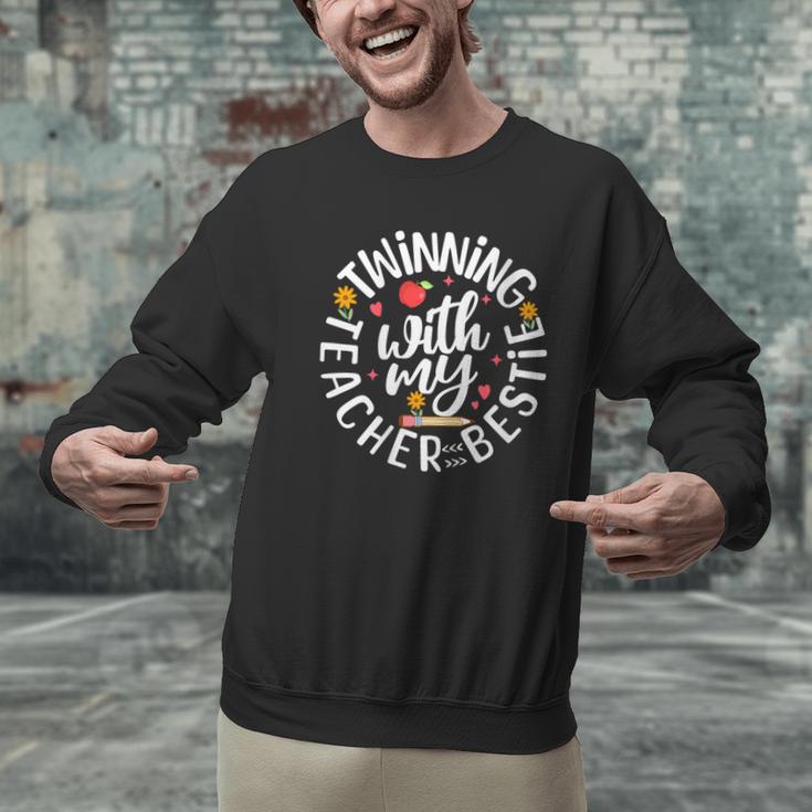 Twin Day For Spirit Week Teacher Bestie Matching Men Graphic Sweatshirt, gift for family, gift for coworker