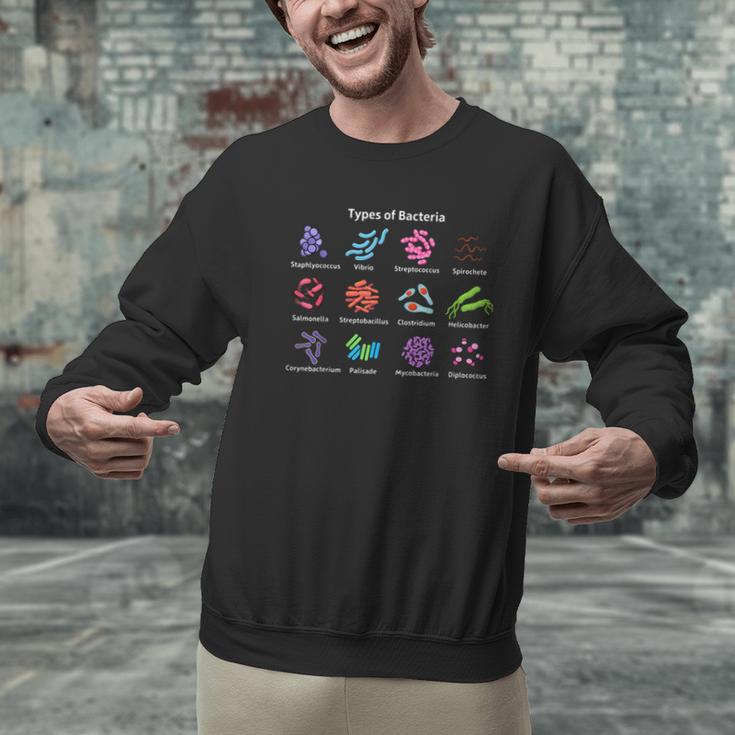 Types Of Bacteria Microbiologist Biology Science Teacher Men Graphic Sweatshirt, Science Teacher Sweatshirts, gift for family, gift for coworker Types Of Bacteria Microbiologist Biology Science Teacher Men Graphic Sweatshirt, Science Teacher Sweatshirts, gift for family, gift for coworker