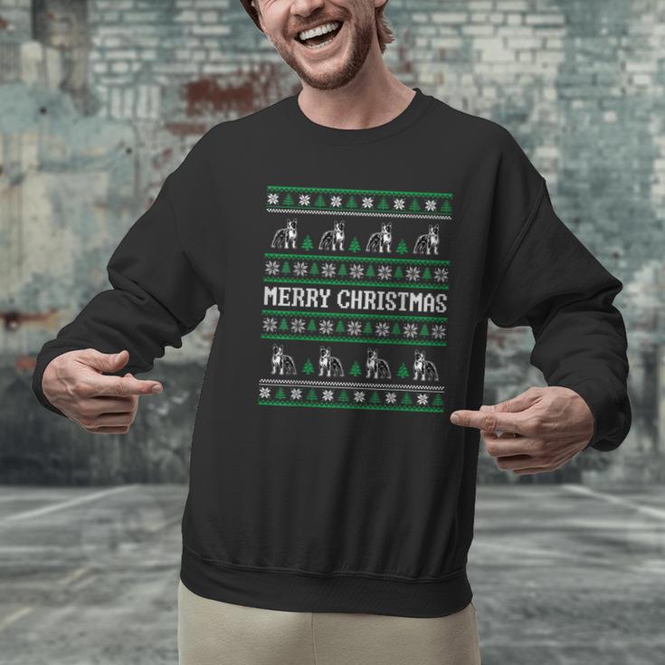 Ugly Sweater Boston Terrier Dog Christmas Dog Lover Xmas Men Women Kids Men Graphic Sweatshirt, Boston Terrier Christmas Sweatshirts, gift for family, gift for coworker