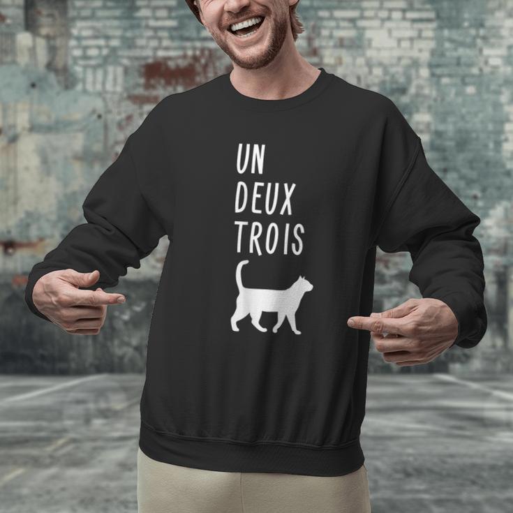 Un Deux Trois Cat Shirt French Teacher Men Graphic Sweatshirt, gift for family, gift for coworker Un Deux Trois Cat Shirt French Teacher Men Graphic Sweatshirt, gift for family, gift for coworker