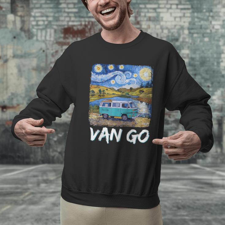 Van Go Retro Vanlife Art Teacher Men Graphic Sweatshirt, gift for family, gift for coworker Van Go Retro Vanlife Art Teacher Men Graphic Sweatshirt, gift for family, gift for coworker