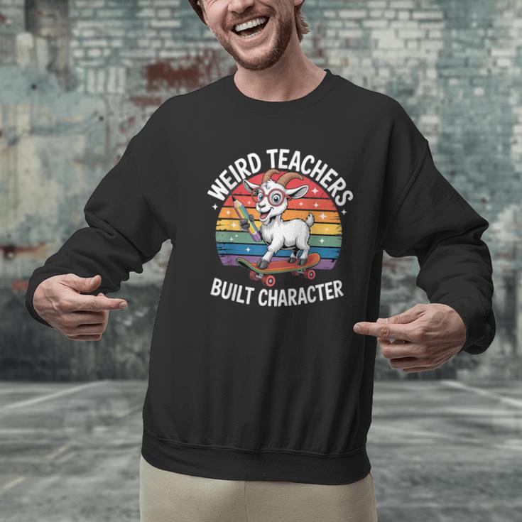 Weird Teachers Build Character Teacher Men Graphic Sweatshirt, gift for family, gift for coworker Weird Teachers Build Character Teacher Men Graphic Sweatshirt, gift for family, gift for coworker