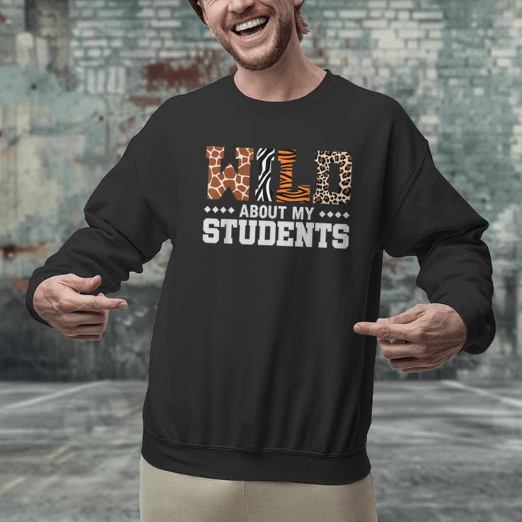 Wild About My Students Shirt Animals Teacher Men Graphic Sweatshirt, gift for family, gift for coworker Wild About My Students Shirt Animals Teacher Men Graphic Sweatshirt, gift for family, gift for coworker