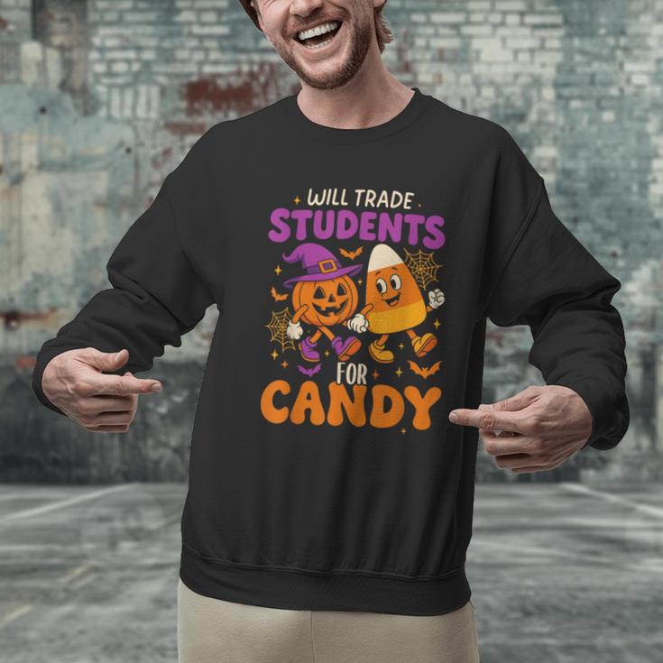 Will Trade Students For Candy Shirt Fun Candy Corn Teacher Men Graphic Sweatshirt, gift for family, gift for coworker Will Trade Students For Candy Shirt Fun Candy Corn Teacher Men Graphic Sweatshirt, gift for family, gift for coworker