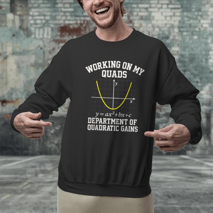 Working On My Quads Algebra Math Gym Teacher Men Graphic Sweatshirt, gift for family, gift for coworker