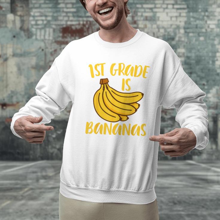 1st Grade Is Bananas Teacher Teaching Back To School Men Graphic Sweatshirt, gift for family, gift for coworker 1st Grade Is Bananas Teacher Teaching Back To School Men Graphic Sweatshirt, gift for family, gift for coworker