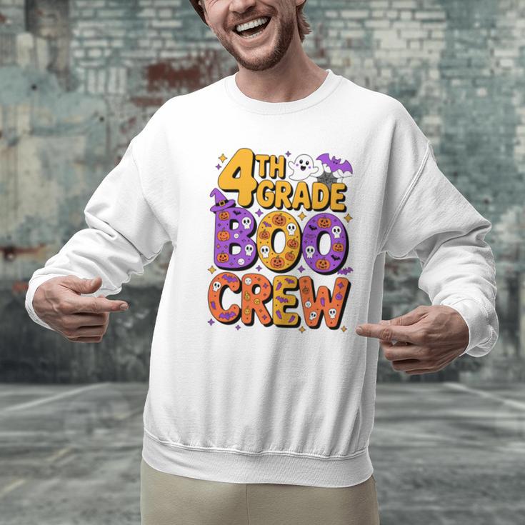 4th Grade Boo Crew Ghost Halloween Teacher Costume Men Graphic Sweatshirt, 4th Grade Teacher Sweatshirts, gift for family, gift for coworker 4th Grade Boo Crew Ghost Halloween Teacher Costume Men Graphic Sweatshirt, 4th Grade Teacher Sweatshirts, gift for family, gift for coworker