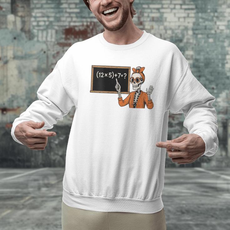67 Teacher Halloween Skeleton Six Seven Meme Brainrot Math Men Graphic Sweatshirt, gift for family, gift for coworker 67 Teacher Halloween Skeleton Six Seven Meme Brainrot Math Men Graphic Sweatshirt, gift for family, gift for coworker