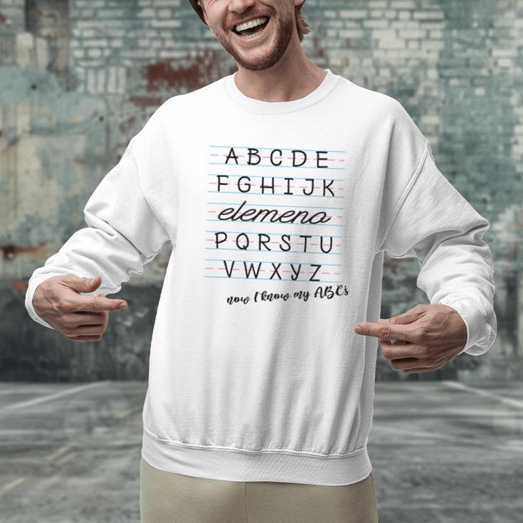 ABC Elemeno Shirt Alphabet Kindergarten Preschool Teacher Men Graphic Sweatshirt, gift for family, gift for coworker
