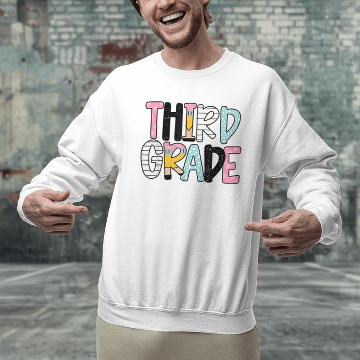 Back To School Third Grade Teacher First Day Of 3rd Grade Men Graphic Sweatshirt, First Grade Teacher Sweatshirts, gift for family, gift for coworker Back To School Third Grade Teacher First Day Of 3rd Grade Men Graphic Sweatshirt, First Grade Teacher Sweatshirts, gift for family, gift for coworker