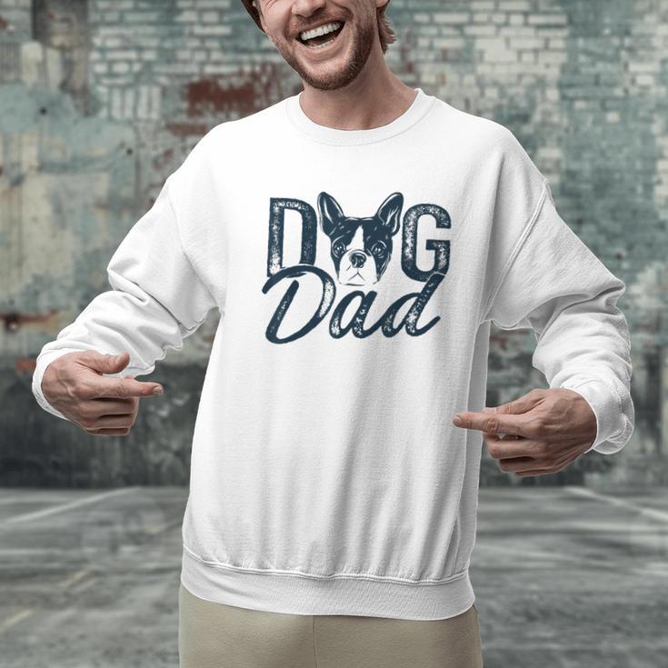 Boston Terrier Dog Dad Men Graphic Sweatshirt, Boston Terrier Dad Sweatshirts, gift for family, gift for coworker