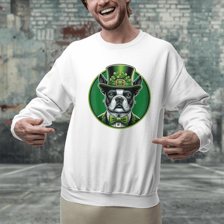 Boston Terrier Dog St Patricks Day Irish Pet Lover Men Women Kids Men Graphic Sweatshirt, gift for family, gift for coworker