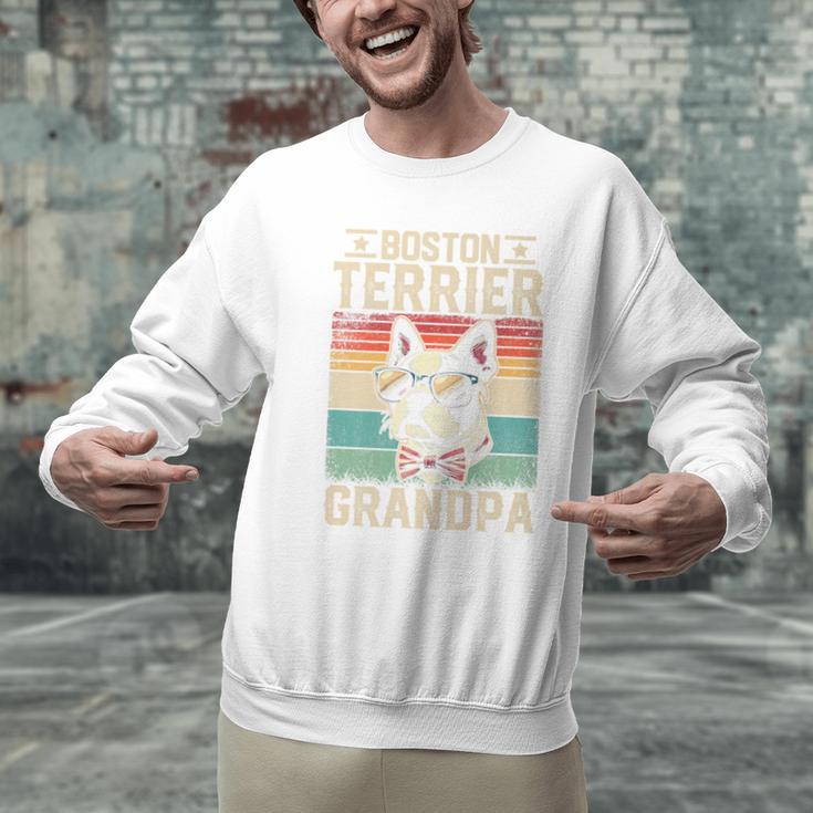 Boston Terrier Grandpa Dog Lover Father's Day Premium Men Graphic Sweatshirt, gift for family, gift for coworker