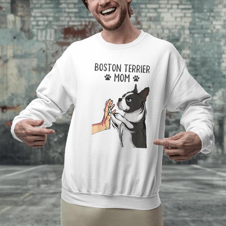 Boston Terrier Mom Dogs Mum Woman Men Graphic Sweatshirt, Boston Terrier Mom Sweatshirts, gift for family, gift for coworker