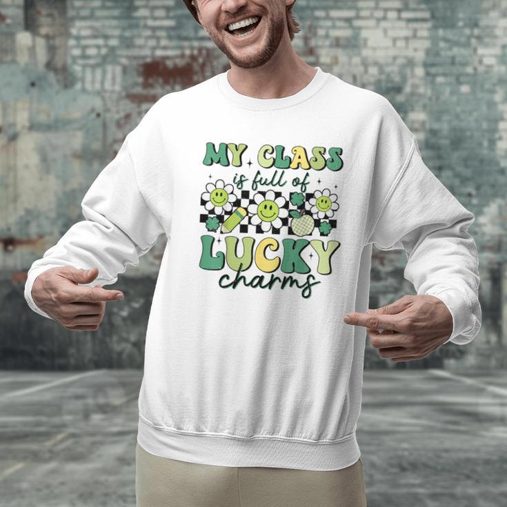 My Class Is Full Of Lucky Charms St Patricks Day Teacher Men Graphic Sweatshirt, gift for family, gift for coworker My Class Is Full Of Lucky Charms St Patricks Day Teacher Men Graphic Sweatshirt, gift for family, gift for coworker