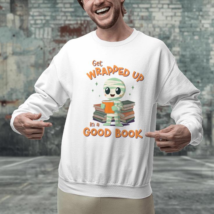 Cute Halloween Teacher Librarian Mummy Reading Books Men Graphic Sweatshirt, gift for family, gift for coworker Cute Halloween Teacher Librarian Mummy Reading Books Men Graphic Sweatshirt, gift for family, gift for coworker