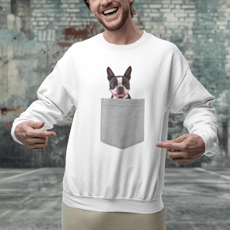 Dog In Your Pocket Boston Terrier For Men Women Girls Kids Men Graphic Sweatshirt, gift for family, gift for coworker