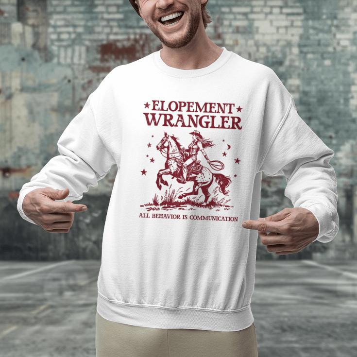 Elopement Wrangler Teacher ABA Behavior Support Cowboy Men Graphic Sweatshirt, gift for family, gift for coworker