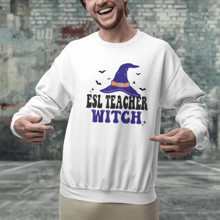 ESL Teacher Witch Halloween Matching Group Costume Men Graphic Sweatshirt, Esl Teacher Sweatshirts, gift for family, gift for coworker ESL Teacher Witch Halloween Matching Group Costume Men Graphic Sweatshirt, Esl Teacher Sweatshirts, gift for family, gift for coworker