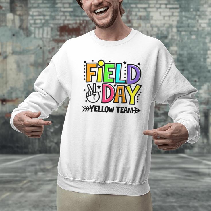 Field Day Yellow Team For Teacher Kids Field Day Games Men Graphic Sweatshirt, gift for family, gift for coworker Field Day Yellow Team For Teacher Kids Field Day Games Men Graphic Sweatshirt, gift for family, gift for coworker