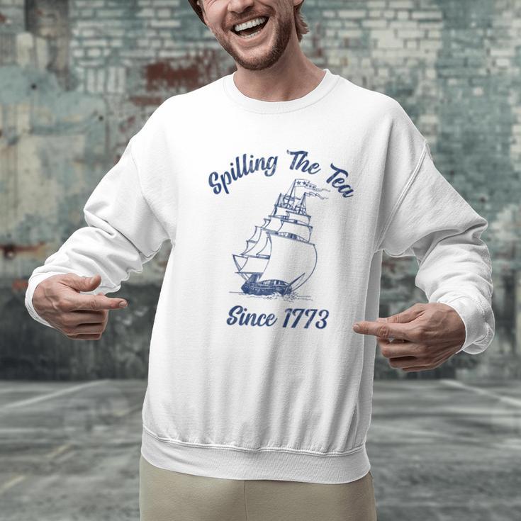 Fun 4th Of July Spilling The Tea Since 1773 History Teacher Men Graphic Sweatshirt, History Teacher Sweatshirts, gift for family, gift for coworker Fun 4th Of July Spilling The Tea Since 1773 History Teacher Men Graphic Sweatshirt, History Teacher Sweatshirts, gift for family, gift for coworker