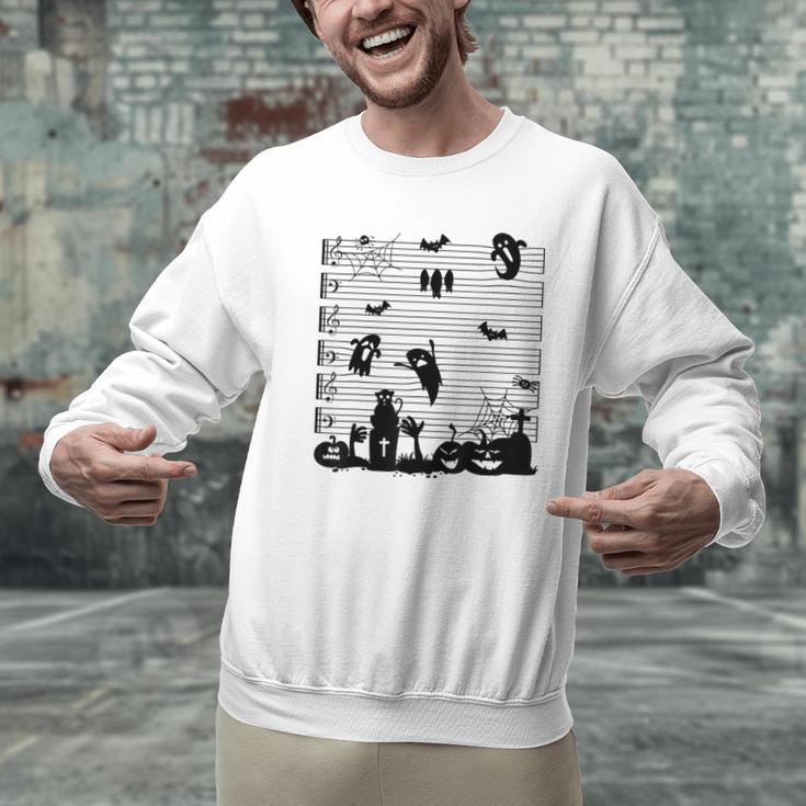 Halloween Music Note Clefs Spooky Ghost For Music Teacher Men Graphic Sweatshirt, gift for family, gift for coworker Halloween Music Note Clefs Spooky Ghost For Music Teacher Men Graphic Sweatshirt, gift for family, gift for coworker