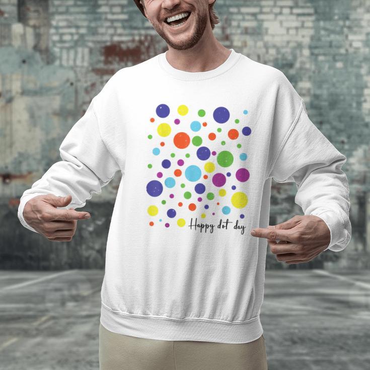 Happy Dot Day 2025 Polka Dot Boys Girls Kids Teacher Dot Day Men Graphic Sweatshirt, gift for family, gift for coworker Happy Dot Day 2025 Polka Dot Boys Girls Kids Teacher Dot Day Men Graphic Sweatshirt, gift for family, gift for coworker