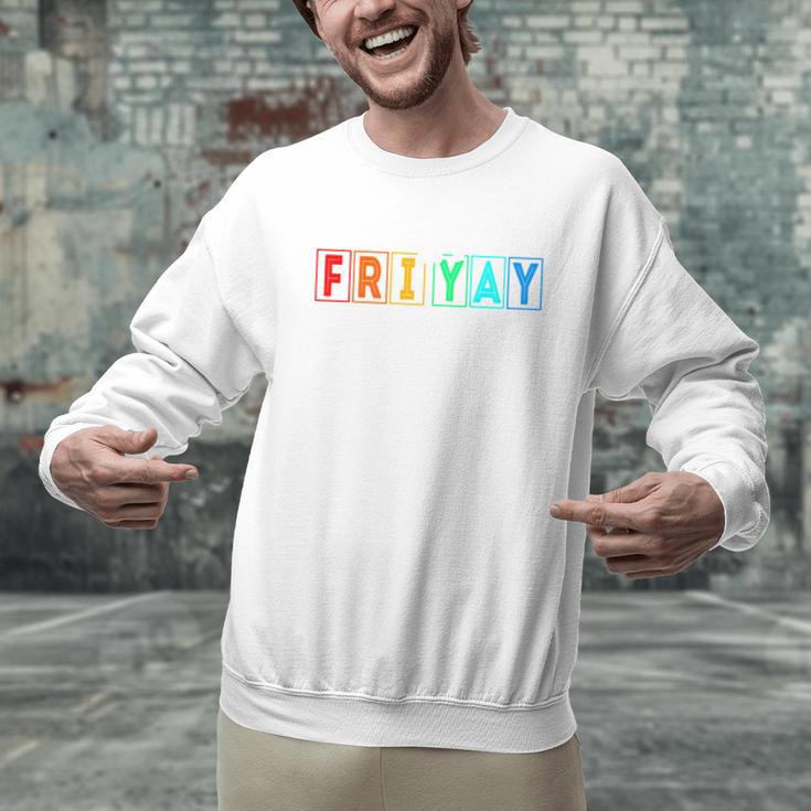 Happy Fri Yay Teacher Friday Men Graphic Sweatshirt, gift for family, gift for coworker Happy Fri Yay Teacher Friday Men Graphic Sweatshirt, gift for family, gift for coworker