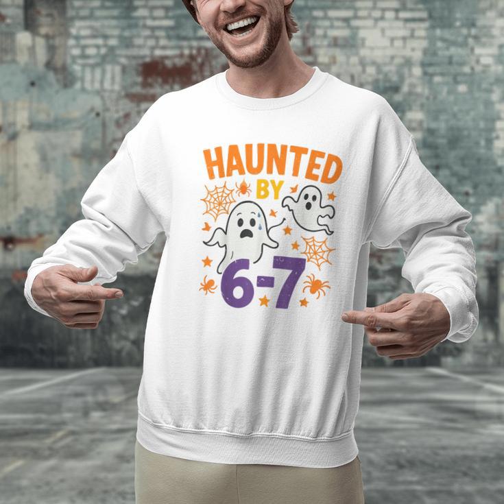 Haunted 67 Ghost Math Teacher Halloween Costume Math Pun Men Graphic Sweatshirt, gift for family, gift for coworker Haunted 67 Ghost Math Teacher Halloween Costume Math Pun Men Graphic Sweatshirt, gift for family, gift for coworker