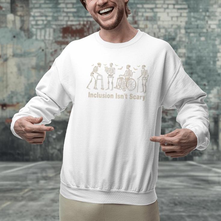 Inclusion Isn't Scary Skeleton Halloween Sped Teacher Premium Tri-Blend Men Graphic Sweatshirt, gift for family, gift for coworker Inclusion Isn't Scary Skeleton Halloween Sped Teacher Premium Tri-Blend Men Graphic Sweatshirt, gift for family, gift for coworker