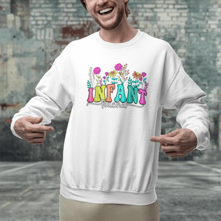 Infant Teacher Floral First Day Back To School Teaching Men Graphic Sweatshirt, gift for family, gift for coworker Infant Teacher Floral First Day Back To School Teaching Men Graphic Sweatshirt, gift for family, gift for coworker